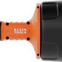Klein Tools 53016 25-Foot Auto-Feed Drain Auger, Drum Auger, Snake Plumbing Tool, Drain Snake, Cleaner Tool, Tri-Roller System, Power Drill Compatible