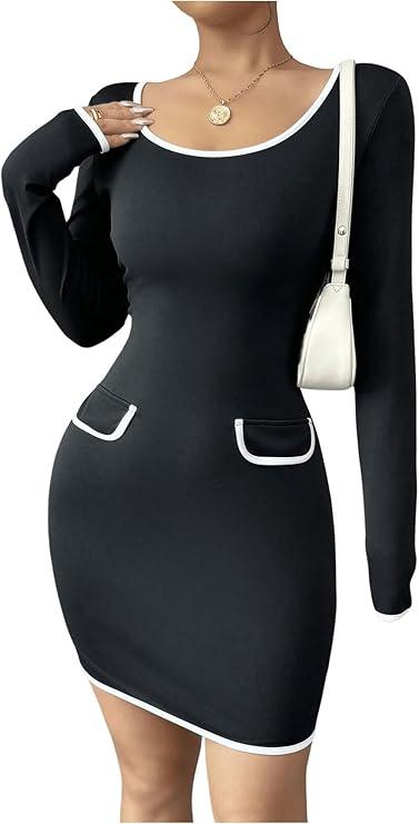 Shein Women's Scoop Neck Sleeveless Tank Dresses Summer Casual Basic Short Dress Sexy Tight Beach Jumpsuit, Large