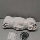 Extra Long Drapes 108 Inches Long 2 Panels for Living Room, Modern Thick Flax Pleat Memory Shape Light Filtering 9 ft Lush Decor Floor to Ceiling Sheer Curtains with Hook&Rings Ivory Cream 40"Wx108"L (Birch)