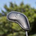 CRAFTSMAN GOLF 12pcs or 1pc Thick Synthetic Leather Golf Iron Head Covers Set Headcover Fit All Brands Callaway Ping Taylormade Cobra Etc.