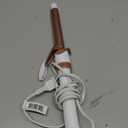 Conair Double Ceramic 3/4-Inch Curling Iron, -Inch Barrel Creates Tight Curls, Hair Curler for Use on Short, Medium, and Long Hair, White (White/Rose Gold)