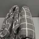 Electric Heated Blanket Full Size 72"x84",Whit 10 Hs Auto Off & 4 Heating Levels, Soft Fleece for Bed, Machine Washable, Gifts for Family-Plaid Pattern, Light Gray