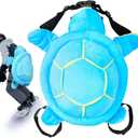 Hungdao Protective Gear Cute Turtle Butt Pads for Skating Tortoise Tailbone Protector Padded Turtle Snowboarding Pad Turtle 3D Hip Protectors for Kids Adults Skiing Roller Protection (Blue)