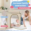 Foldable Baby Playpen: 79 x 71 Super Large Playpen for Babies and Toddlers - Portable Play Pen for Babies with Breathable Mesh & 2 Pulling Handle - Baby Play Yard for Outdoor & Indoor