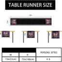 2 x Halloween Table Runner Halloween Decorations for Home Kitchen Dining Halloween Party Decorations 13x72 Inch