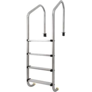 DOEL 4-Step Pool Ladder with Stainless Steel Steps, Non-Slip Swimming Pool Ladders for Inground Pools, Sturdy and Durable, Entry and Exit Easier Pool Steps for Inground Pools