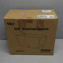 Window Box Planter 6 Pcs, 12.6 Inches Self Watering Rectangle Flower Plant Pots with Drainage Holes & Breathable Trays, Vegetable Planters for Windowsill Patio Garden Balcony Porch Yard (Dark Green)