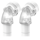 2 Packs Replacement Swivel Elbow Connector for Airfit F20 F30, FSA HSA Eligible, QuiteAir Elbow Quick-Release,Great-Value CPAP Supplies by Medihealer