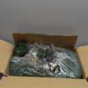 LinTimes 6 FT Pre-Lit Christmas Garland, Gold Lighted Xmas Garland with 20 LED Lights with Timer for Mantle Staircase Table, Winter Garland with Ribbon, Xmas Ball, Pine Cones, Star, Battery Operated