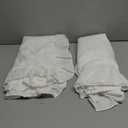 2 Pack Pillow Case King Size, 20x36 Microfiber Pillowcases White Ruffle Pillow Covers, Soft Breathable and Non Shrinking Envelope Pillow Shams Kawaii Pillow Cases