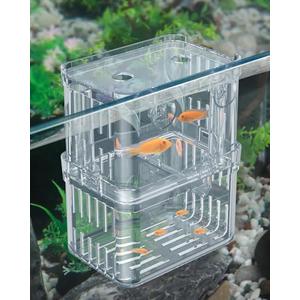 Pawfly Aquarium Breeding Box - Transparent Plastic Breeder Box for Fish Tank, Fry Hatchery Incubator for Baby Fish, Shrimp, Betta, Clownfish, Guppy, Large