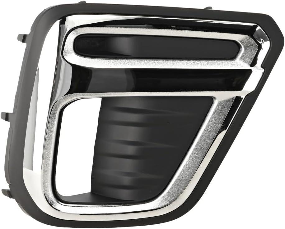KarParts360 For Subaru Forester 2019 2020 2021 Fog Light Cover Passenger Side | Black And Chrome | Premier/Touring Models | Replacement For SU1039120 | 57731SJ120