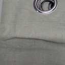 HOMEIDEAS 100% Sage Green Linen Blackout Curtains for Bedroom, 52 x 63 Inch Length 2 Panels Faux Linen Thermal Insulated Black Out Grommet Window Drapes for Living Room