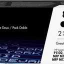 HP 85A Black Toner Cartridges (2-pack) | Works with HP LaserJet Pro P1102, P1109 Series, HP LaserJet Pro MFP M1212, M1217 Series | CE285AD