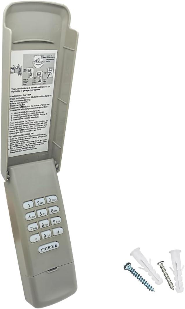 2026 Upgraded Universal Garage Door Opener Keypad for LiftMaster, Chamberlain,Craftsman & Wayne Dalton Garage Openers Manufactured Since 1993.877Max/878Max,G940EV-P2,CMXZDCG440