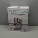 CASABREWS CM5418 Espresso Machine 20 Bar, Compact Espresso Maker with Steam Milk Frother, Stainless Steel Coffee Machine with 34oz Removable Water Tank for Cappuccino, Gift for Women or Men, Silver