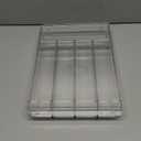 Yieach Clear Silverware Organizer with Lid - 9 inch Wide - Small Silverware Drawer Organizer & Tray and Utensil Drawer Organizers with Lid,BPA Free Plastic Flatware Drawers Organizers for Fork,Spoon (Medium)