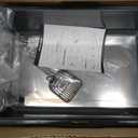 Stainless Steel Litter Box, Open Top High Sided Cat Litter Box for Big Cat