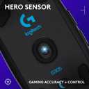 Logitech G305 Lightspeed Wireless Gaming Mouse, Hero Sensor, 12,000 DPI, Lightweight, 6 Programmable Buttons, 250h Battery, On-Board Memory, Compatible with PC, Mac - Black
