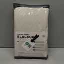 100% Blackout Shield Linen Blackout Curtains for Bedroom 84 Inches Long, Back Tab/Rod Pocket Living Room Drapes, Thermal Insulated Blackout Curtains 2 Panels Set, 50" W x 84" L, Cream