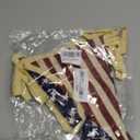 Vintage Stars and Stripes American Flag Bunting Banner, 5 Meter Cotton Garland with 10 Double-Sided USA Pennant Flags, Patriotic Hanging Decoration for 4th of July, Memorial Day, Independence Day