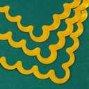 2 x LIYH 200Pack Green Cocktail Napkins 2-Ply Wedding Party Napkins Disposable for Birthday Bridal Baby Shower Anniversary Reception Event Folded 5In x 5In (Dark Green with Gold)