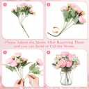 Zeyune 12 Sets Mason Jar Centerpiece Table Decorations, Artificial Peony Baby's Breath Flower Bouquets, Faux Flowers with Vase, Rustic Decor Gifts for Home, Wedding, Holiday (Light Pink)