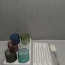 15oz Colored Hobnail Drinking Glasses Set of 6,Vintage Kitchen Glassware, Embossed Beaded Glass Cups, Water Tumbler for Cocktail, Juice and Various Mixed Drinks