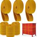 12 Pcs Extra Large Moving Rubber Bands 25" for Furniture Strength Elastic Moving Bands for Mover Packing Pallet Blanket Boxes Supplies (Yellow)