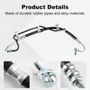 WMPHE Power Steering Pressure Hose Compatible with Toyota Camry L4 2.4L 2002 2003 2004 2005 2006 2007 2008 2009, Toyota Solara L4 2.4L 2004 to 2008, Replacement for 3401183, 44410-06142