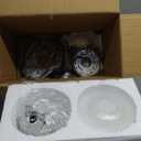 2 Pack Amber Cylinder Pendant Lights Kitchen Island with Ribbed Lampshade, Brushed Gold Hanging Light Fixture, Adjustable Pendant Lighting for Kitchen Island Sink Dining Room (Bulbs Not Included)