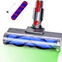 Anti-Tangle 2 Brushes Vacuum Head Replacement with LED Light Compatible for Dyson V7/V8/V10/V11/V15/SV10/SV11/SV12/SV14/SV15/SV22 (Not for Slim) | Quick-Release Vacuum Head Replacement.