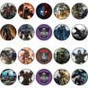 ENDLESS CHOICES 30 x Edible Cupcake Toppers 30x Robot Treasures Themed Collection of Edible Cake Decorations | Uncut Edible on Wafer Sheet, 7.8 inches by 0.2 inches