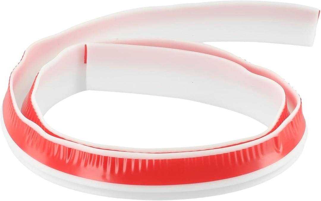 Countertop Water Retaining Strip, Silicone Water Guard Corner Water Retaining Dam Strip for Kitchen Countertop Shower Bathroom(white 100cm)