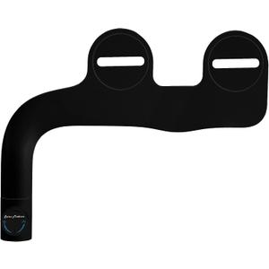 Swiss Madison Aqua Non-Electric Bidet Toilet Attachment in Glossy Black with Black Knob
