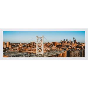 10x30 Frame, 10x30 Panoramic Picture Frame, Solid Wood Poster Frame-Horizontal and Vertical Wall Hanging for Home, Exhibition, Caffe(White)