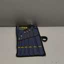 6 Pcs Extra Long Flex Head Ratcheting Wrench Set, Metric Long Wrench 8mm - 19mm, 72-Tooth Double Box End Wrenches, Chrome Vanadium Steel with Mirror Polish Finish, Rolling Pouch