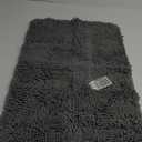 Dark Gray Bathroom Rugs – Thick Chenille Bath Mats | Absorbent and Washable Bath Rug Non-Slip, Plush and Soft Rugs for Bathroom, Kitchen, Shower, Sink - 20"x30"