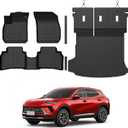 Floor Mats Set for Buick Envision 2021-2025 2026 Accessories, Full Coverage All Weather Floor Mats Cargo Mat with Backrest Protectors & Door Sill Guards