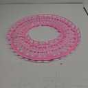 WishLotus Hamster Jogging Exercise Track - 4pcs Detachable DIY Running Track for 12cm, 14cm, 16cm, 18cm Balls (Pink)
