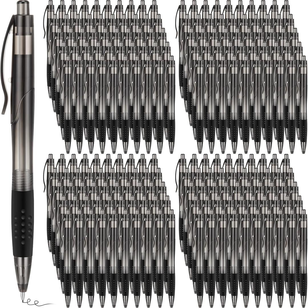 200 Pcs Operation Christmas Items Bulk Mechanical Pencils Bulk 0.7mm Medium Point Mechanical Pencil with Grip Smooth Writing Automatic Drafting Pencils Christmas Child Items(Black)