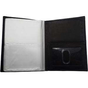 ag wallets RFID Signal Blocking Leather European Hipster Wallet, Black, 5 x 4.5-Inch