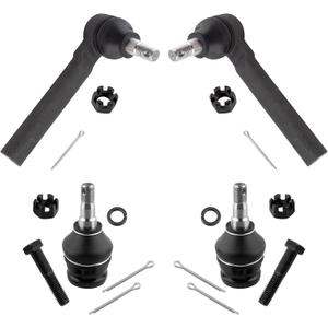 ES3712 K9513 Front Outer Tie Rods Lower Ball Joints for Subaru Baja 2003-2006 Crosstrek 2016-2019 WRX 2015-2019 Forester 1998-2018 Impreza 1993-2016 Legacy 1993-2014 Outback 2000-14, Pack of 4
