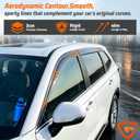 Tape-on Window Visors Rain Guards Fit for Honda CR-V CRV 2023-2026 6PCS