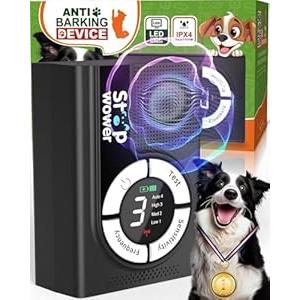 9 Modes Anti Barking Device for Dogs â€“ Up to 50 Ft Range, Ultrasonic Dog Bark Deterrent, Safe & Effective Dog Training Aid, Stops Unwanted Barking, Dog Bark Deterrent Devices for Indoor & Outdoor Use