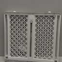 MYPET North States Universal Pet Gate: 26 - 42 Wide Dog Gate. Can be Pressure Mounted or used as Swinging Door with Included Hardware. Dog Gates for Doorways, 26" Tall, Gray