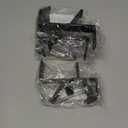 4 Pack Stocking Holders for Mantle for Christmas Decorations,2 in 1 Mantle Garland Holder for Hanging Christmas Stockings,No Drilling Required & Adjustable Garland Hanger, Metal(Black)