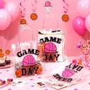 Wesnoy 20 Pcs Basketball Goodie Bag Pink Basketball Gameday Goodie Gifts Bags with Handles Reusable Sport Themed Favors for Candy Birthday Party Supplies 8 x 8 x 3.15''