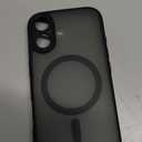 TOCOL for iPhone 17 Case, Compatible with Magsafe, Full Camera Protection, Built-in Magnetic Ring, Drop Protection, Translucent Matte Phone Case for iPhone 17 6.3 inch (Black)