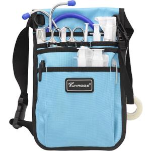 Nurse Storage Bag Practical Waist Bag Nurse Pocket Bag belt organizer pouch. (Blue)